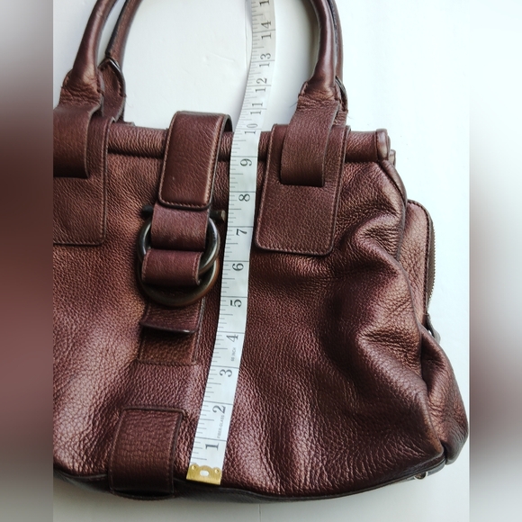Salvatore Ferragamo Top Handle Bag DH-21 A501 Leather Hand Bag - Picture 9 of 13